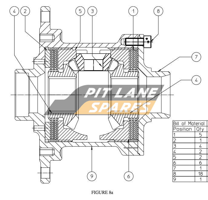 DGC-212 DIFF ASSY (POST MARCH 2012) Diagram